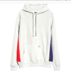 Noah Tri-Color Hoodie Sweatshirt color block  Size S made in Canada unisex